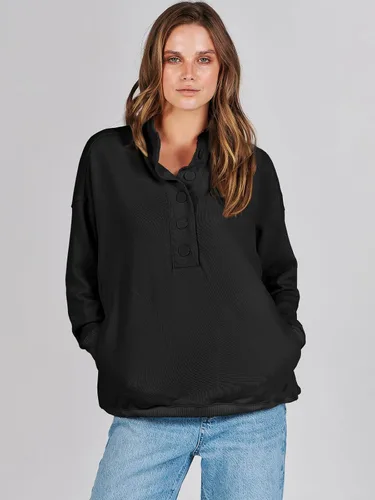 Vista 8 de ANRABESS Sudaderas casuales con botones para mujer, sudaderas de gran tamaño con bolsillos para otoño e invierno 2023