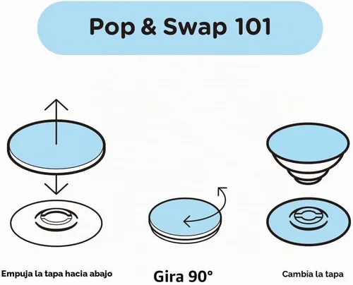 Vista 6 de PopSockets - Agarre para teléfono con soporte expandible, agarre adhesivo, lindo PopSockets - Bee Boho