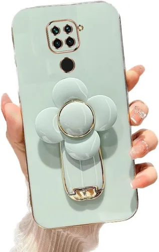 Vista 85 de Miagon - Funda con soporte para Xiaomi Redmi A1, galvanizado suave TPU protector delgado a prueba de golpes con molinete giratorio soporte de flores