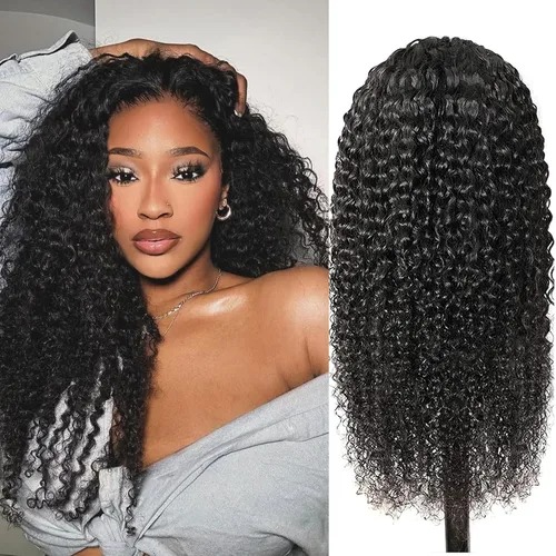 Vista 9 de Pelucas de cabello humano rizado estilo Bob de Forevermore, cierre 4x4 para mujeres, sin pegamento, 18 pulgadas, onda de agua, encaje frontal húmedo
