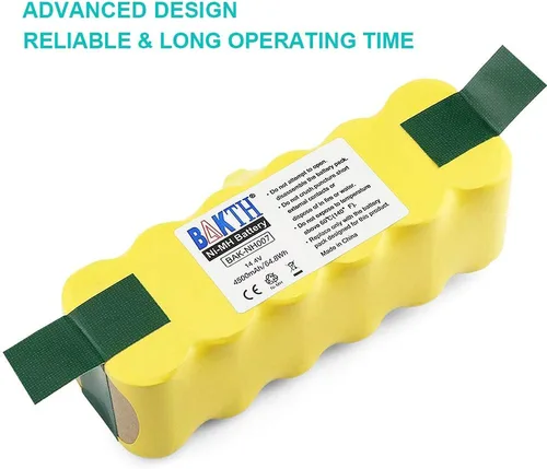 Vista 4 de BAKTH Reemplazo de batería Irobot de 14.4V para Roomba: 4500mAh NI-MH Batería para Robot Roomba R3 500 600 700 800 900 Series 500 510 531 535 540