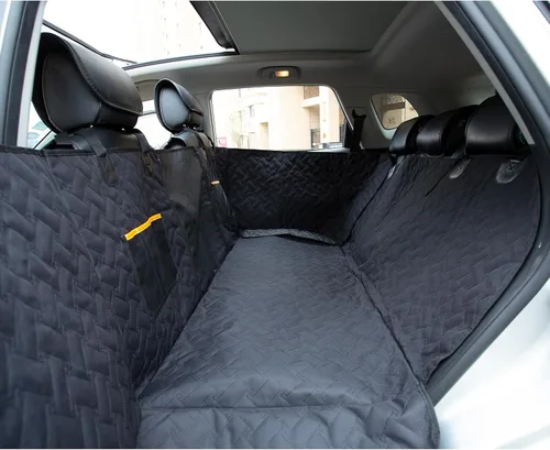 Vista 3 de Funda de asiento de automóvil para perro de alta calidad, resistente a los arañazos, protector de puerta de automóvil para perros, protección