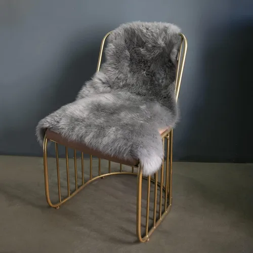 Vista 8 de MH MYLUNE HOME Alfombra de Piel de Oveja Genuina, Manta de Piel de Oveja Natural de Nueva Zelanda, Funda Lujosa y Esponjosa para Asiento/Silla