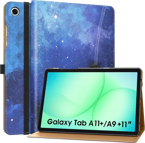 Vista 16 de MoKo Funda para Samsung Galaxy Tab A11+/ A11 Plus/ A9+/ A9 Plus de 11 pulgadas 2026/2024, piel sintética multiángulo con correa de mano, bolsillo