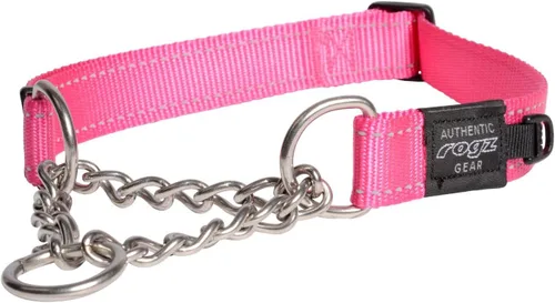 Vista 8 de Rogz Utility - Collar de perro de medio cheque reflectante de 1 pulgada, color naranja