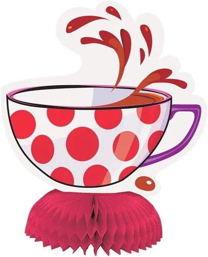 Vista 2 de Mini decoraciones de panal para fiesta de té, 6 pulgadas, diseños surtidos, 4
