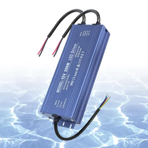 Vista 21 de Controlador LED de 12 V 100 W impermeable IP67, transformador LED ultra delgado de 110 V CA a 12 V CC 8.3 A 100 vatios silencioso convertidor