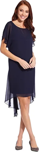 Vista 3 de Adrianna Papell gasa superposición vaina vestido