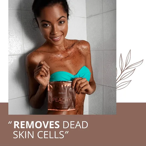 Vista 7 de COCOSOLIS Juego de 4 paquetes de café arábica, aceites esenciales naturales, los exfoliantes orgánicos perfectos para tu cara y cuerpo, exfoliante