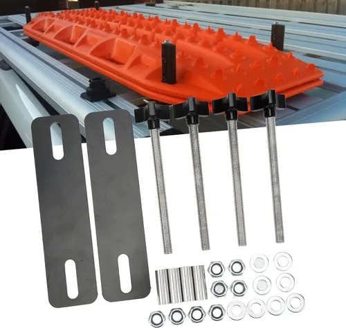 Vista 4 de Luqeeg Kits de pasadores de montaje para tablas de tracción, kit de montaje de tabla de tracción con placa base de acero resistente para pistas