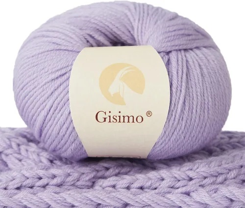 Vista 26 de 100% lana merino para tejer y ganchillo, hilo lujoso y suave de 6 cabos para tejer y crochet a mano, 1.76 oz/50 g, 127 yardas/116 metros