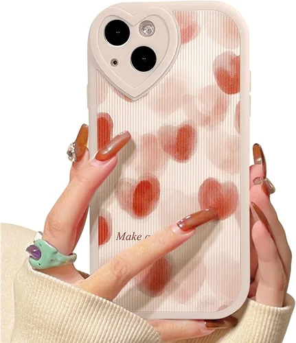 Vista 8 de Lovmooful Funda para iPhone 13 con diseño de oso lindo floral con lente de flor (Bear Flower)