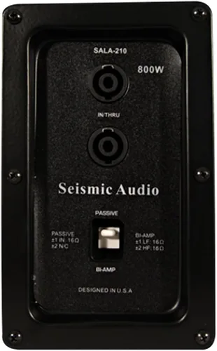 Vista 6 de Seismic Audio - SALA-210-Pair - Par de altavoces pasivos de 2x10 Line Array con controladores de compresión duales - Banda PA/DJ Live Sound