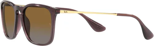 Vista 3 de Ray-Ban RB4187f Chris Low Bridge Fit Square Sunglasses