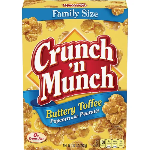 Vista 6 de CRUNCH 'N MUNCH Palomitas de maíz de caramelo con maní, 3.5 onzas (paquete de 12)