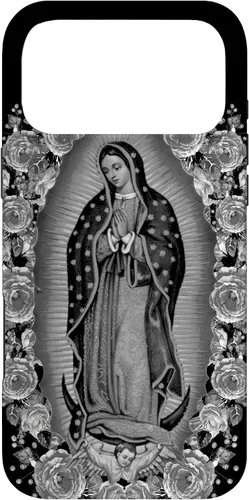 Vista 22 de Our Lady Virgen De Guadalupe - Carcasa floral para iPhone 17