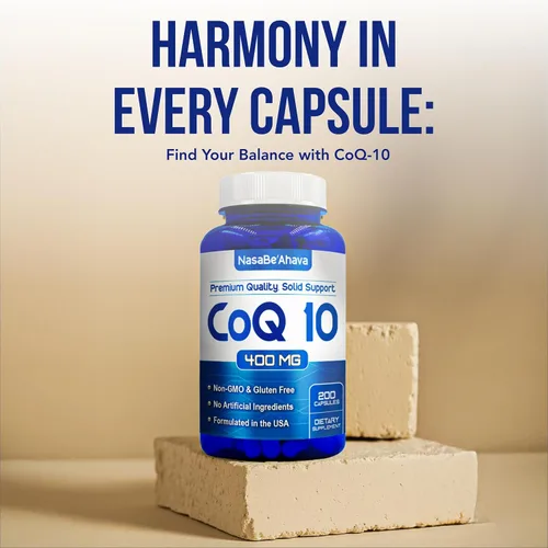 Vista 7 de Cápsulas CoQ10 de 400 mg Coenzima Q10 apta para veganos 400 mg por porción de suplemento de ubiquinona de fácil absorción para la piel, corazón