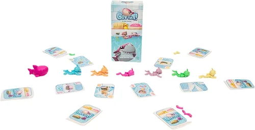 Vista 3 de Greater Than Games Get Bit Juego de cartas familiares Juego de fiesta para adultos y familia Escapa del tiburón 3 a 6 jugadores A partir