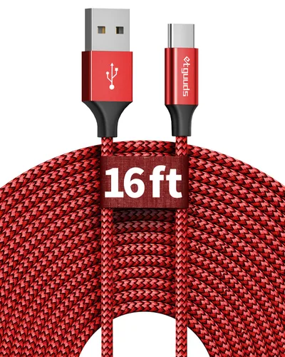 Vista 6 de etguuds Cable largo USB a USB C, cable USB A a USB C de 16 pies de carga