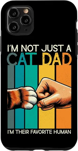 Vista 13 de Cat Dad Father Cat Lover Parent Father's Day Papa Fatherhood Case for iPhone 16