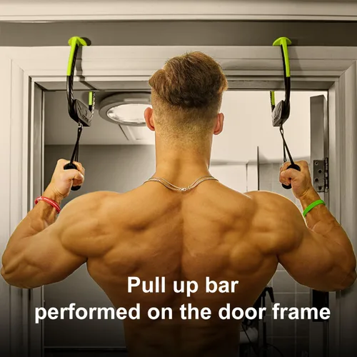 Vista 12 de Portable Pull Up Bar for Doorway, 2 Independent Handles, No-Screw Design