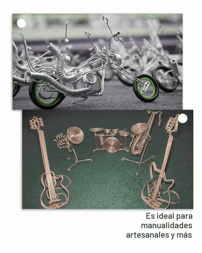 Vista 7 de Kit de alambre y herramientas para bonsái, 5 piezas de aluminio de 164 pies