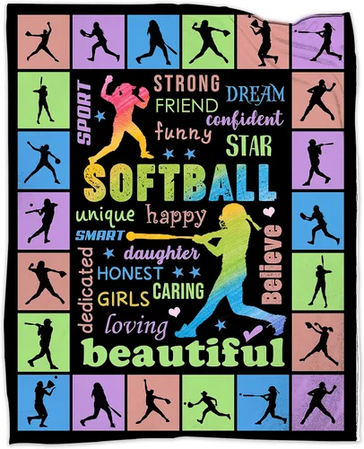 Vista 11 de Regalos de béisbol para niños y hombres, manta de béisbol para niños, regalos para equipos de jugadores de béisbol, accesorios para amantes