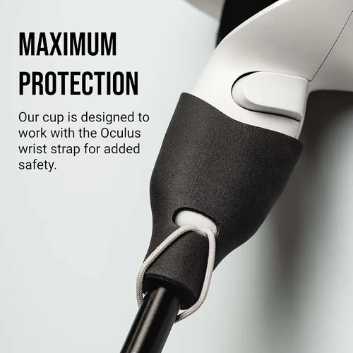 Vista 4 de Glistco G-Iron VR Golf Club Handle Accessory - Compatible with MetaOculus Quest, Quest 2, and Rift S - Immersive and Realistic Golf Grip Handle