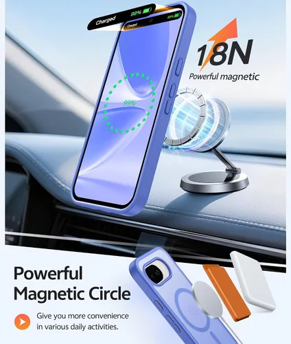 Vista 323 de FNTCASE Funda para Motorola Moto G-Stylus-5G-2025: Funda magnética translúcida mate a prueba de golpes para Moto G Stylus 2026, funda protectora