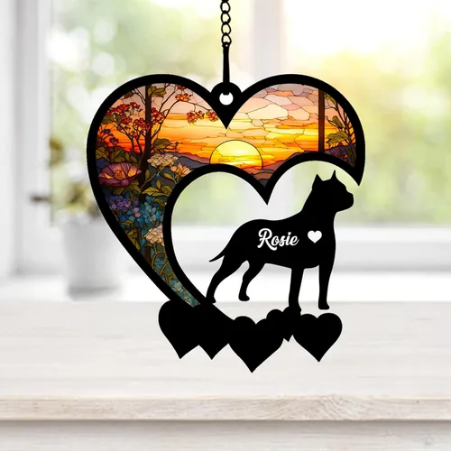 Vista 49 de NAZENTI Atrapasoles personalizado de sabueso afgano, adorno conmemorativo personalizado para la pérdida de mascotas, regalo de condolencia