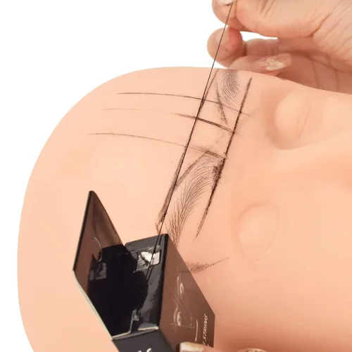 Vista 5 de JimKing Cuerda de mapeo de cejas, herramienta de medición de cejas, cuerda de microblading preentintada, línea de mapa premium para modelado