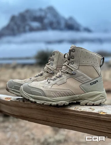 Vista 8 de CQR Botas tácticas impermeables para hombre, botas militares EDC ligeras de 6 pulgadas, botas de combate duraderas para exteriores