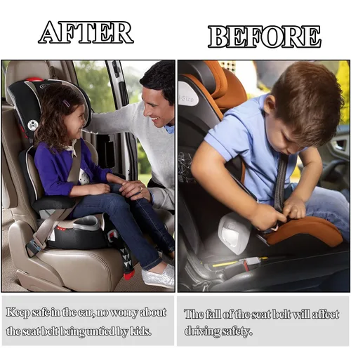 Vista 3 de Protector de hebilla para cinturón de seguridad de automóvil, funda de hebilla para cinturón de seguridad para niños, funda de bloqueo de cinturón