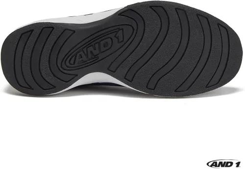 Vista 5 de AND1 Too Chillin - Zapatos sin cordones para hombre, zapatos de baloncesto retro fuera de la cancha para hombre, talla 7-16, negro, blanco, azul