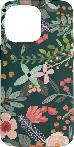 Vista 21 de Cute Colorful Garden Botanical Floral Pattern Case for iPhone 17