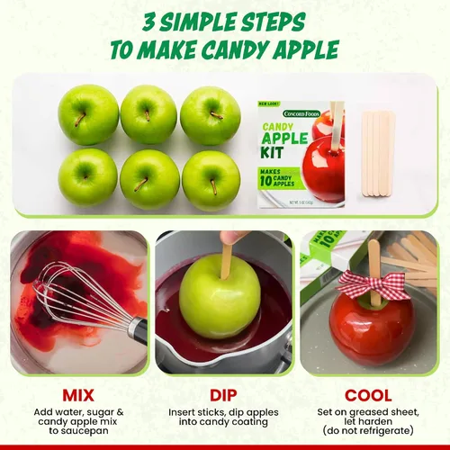 Vista 4 de Concord Foods - Kit de manzana de caramelo y caramelo, paquete variado de 2