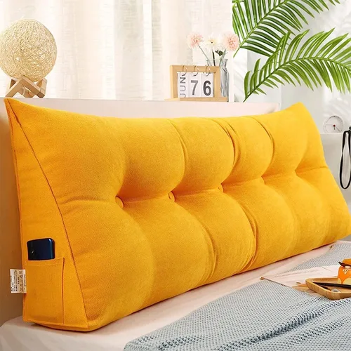 Vista 8 de Almohada de cuña de lectura triangular Queen, cojín de respaldo para cabecero reclinable, almohada de lectura, cojín triangular para posicionamiento