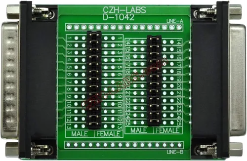 Vista 9 de Electronics-Salon D'sub DB9 Placa de prueba de diagnóstico, Conector DSUB DB9 Macho a Hembra.