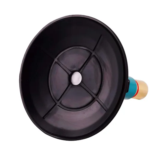 Vista 3 de Un par de ventosas verticales de 6 pulgadas con mango de metal, tazas verticales de mano resistentes para superficies planas a curvas, bomba