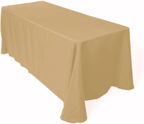Vista 9 de ADD&SHIP Mantel rectangular (90 x 120 pulgadas) de largo, poliéster, reutilizable, para fiestas, eventos, banquetes, Acción de Gracias, Navidad
