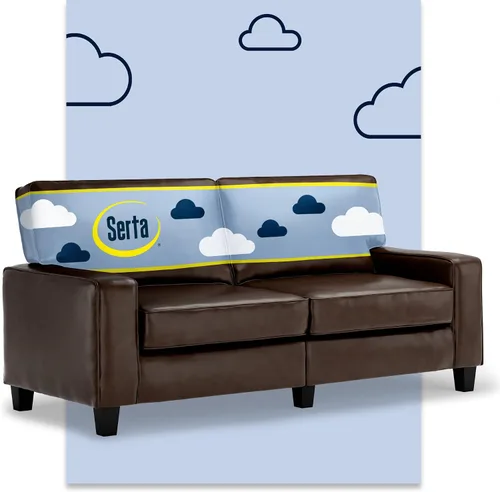 Vista 52 de Serta Palisades Sofás Tapizados para Sala, Sofá de Diseño Moderno, Tela, Beige