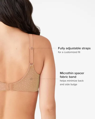 Vista 4 de Wacoal Sujetador con aros de espalda para mujer Azul Adriático