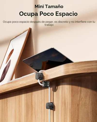 Vista 4 de Paquete de 30 clips magnéticos para cables Organizador de cables, correas para cables ajustables y suaves, accesorios de gestión de cables Rocoren