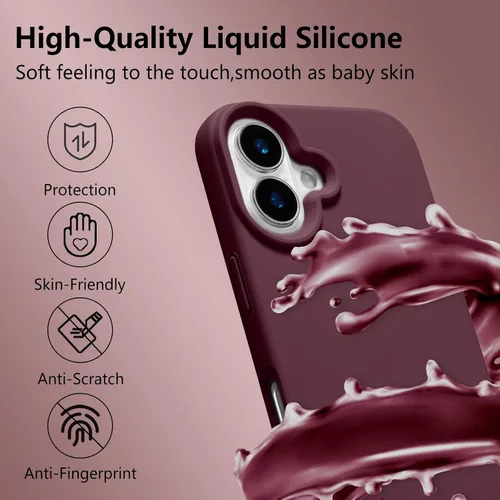 Vista 524 de Funda magnética de silicona para iPhone 13 Pro, color blanco antiguo [Compatible con Magsafe] [Forro de microfibra suave antiarañazos], funda