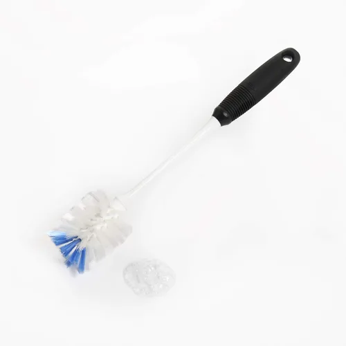 Vista 11 de OXO Good Grips Bottle Brush, Dual-Bristle Cleaning for Bottles, Pitchers and Carafes, Flexible Neck Scrub Brush, Safe for Stemware and Delicate