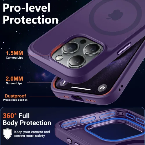Vista 586 de MOCCA - Funda magnética resistente para iPhone XR de 6.1 pulgadas, compatible con MagSafe, funda con protección contra caídas de grado militar