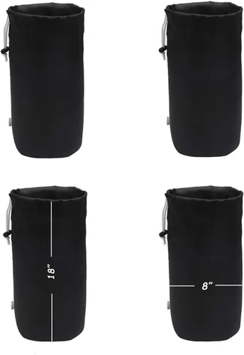 Vista 6 de Bolsa de saco, resistente al agua, con cordón duradero, paquete de 4