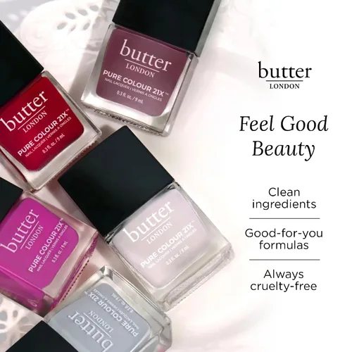 Vista 7 de butter LONDON PC21X Esmalte de uñas – Secado rápido, color de larga duración con acabado similar al gel y laca de uñas resistente a las virutas que