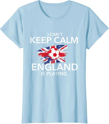 Vista 27 de I Can't Keep Calm England Is Playing - Camiseta para amantes del fútbol, Negro