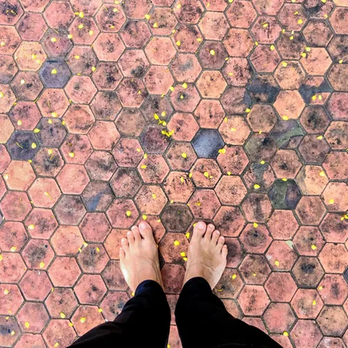 Vista 9 de Vaguelly Herramientas de hormigón, 2 piezas, moldes de formas de hormigón, pavimentadora de hexágonos, reutilizable, bricolaje, pasarela, pavimento